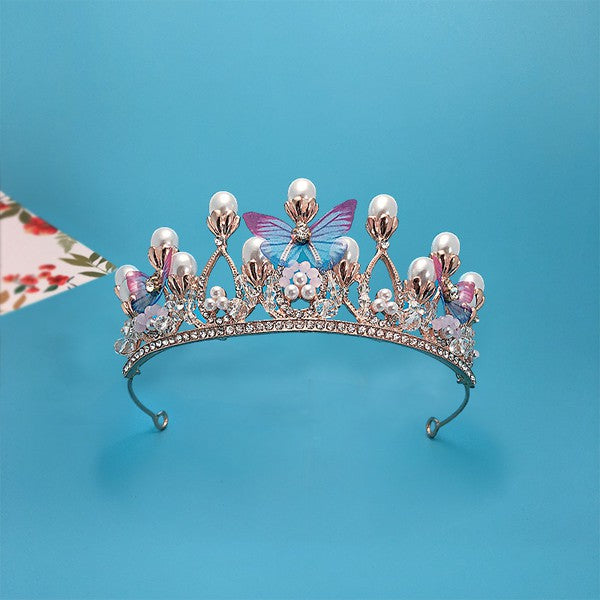 Butterfly Rhinestone Crown